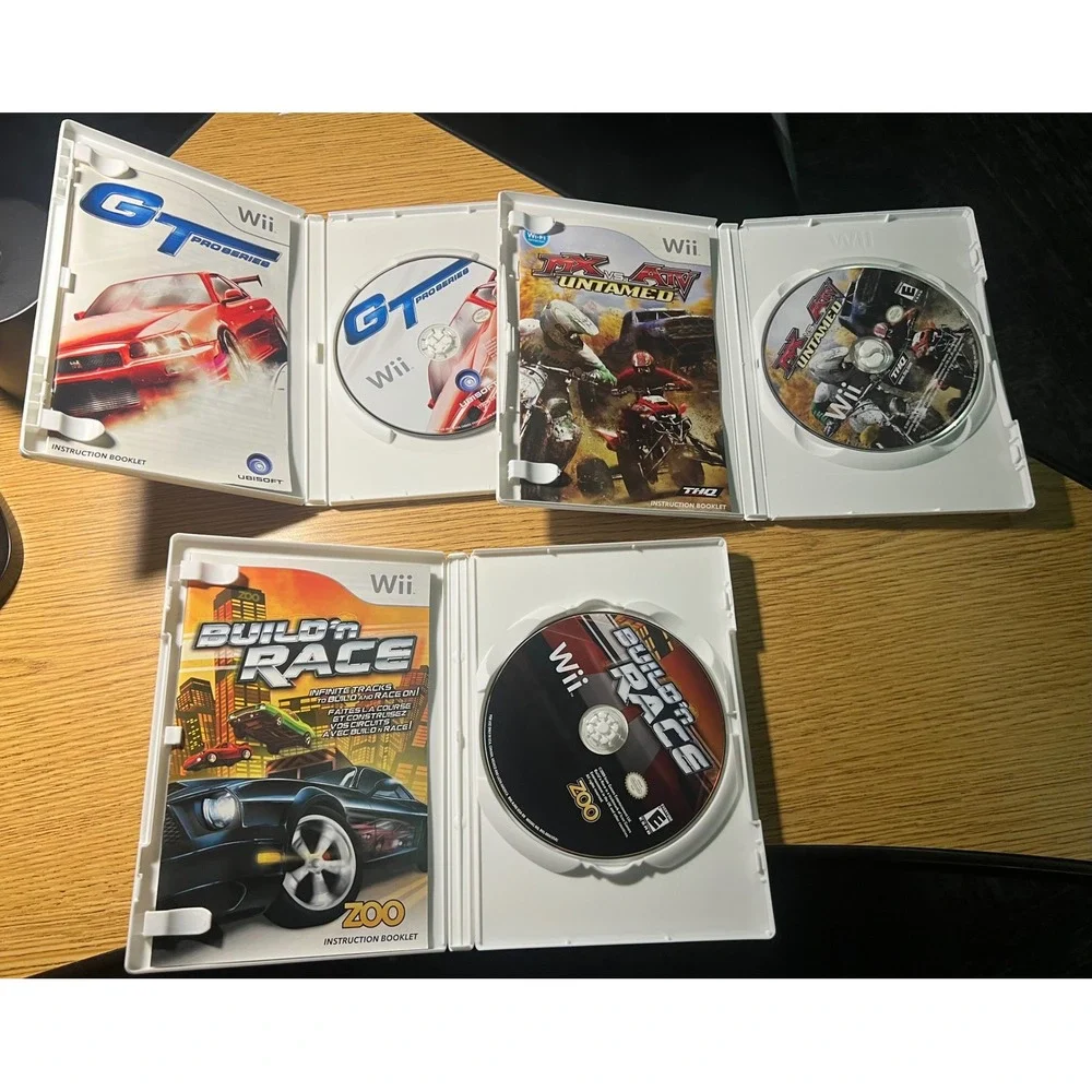 Nintendo Wii Racing Game Bundle GT Pro Series MX vs ATV Untamed Build n Race CIB